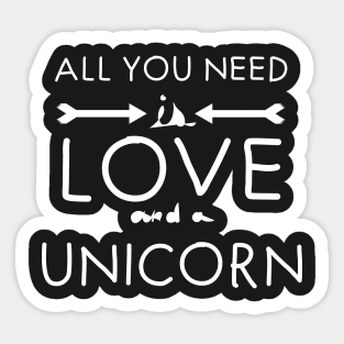 All you need is love : Unicorn°2 Sticker